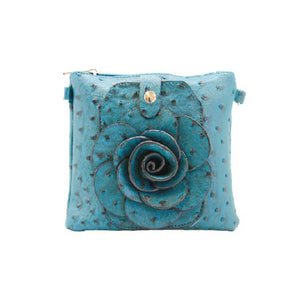 Ostrich Flower Cell Phone Crossbody