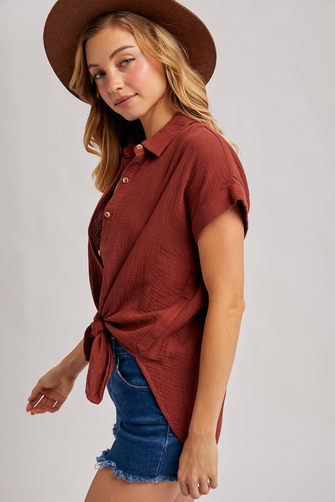 Essential Cotton Button Shirt