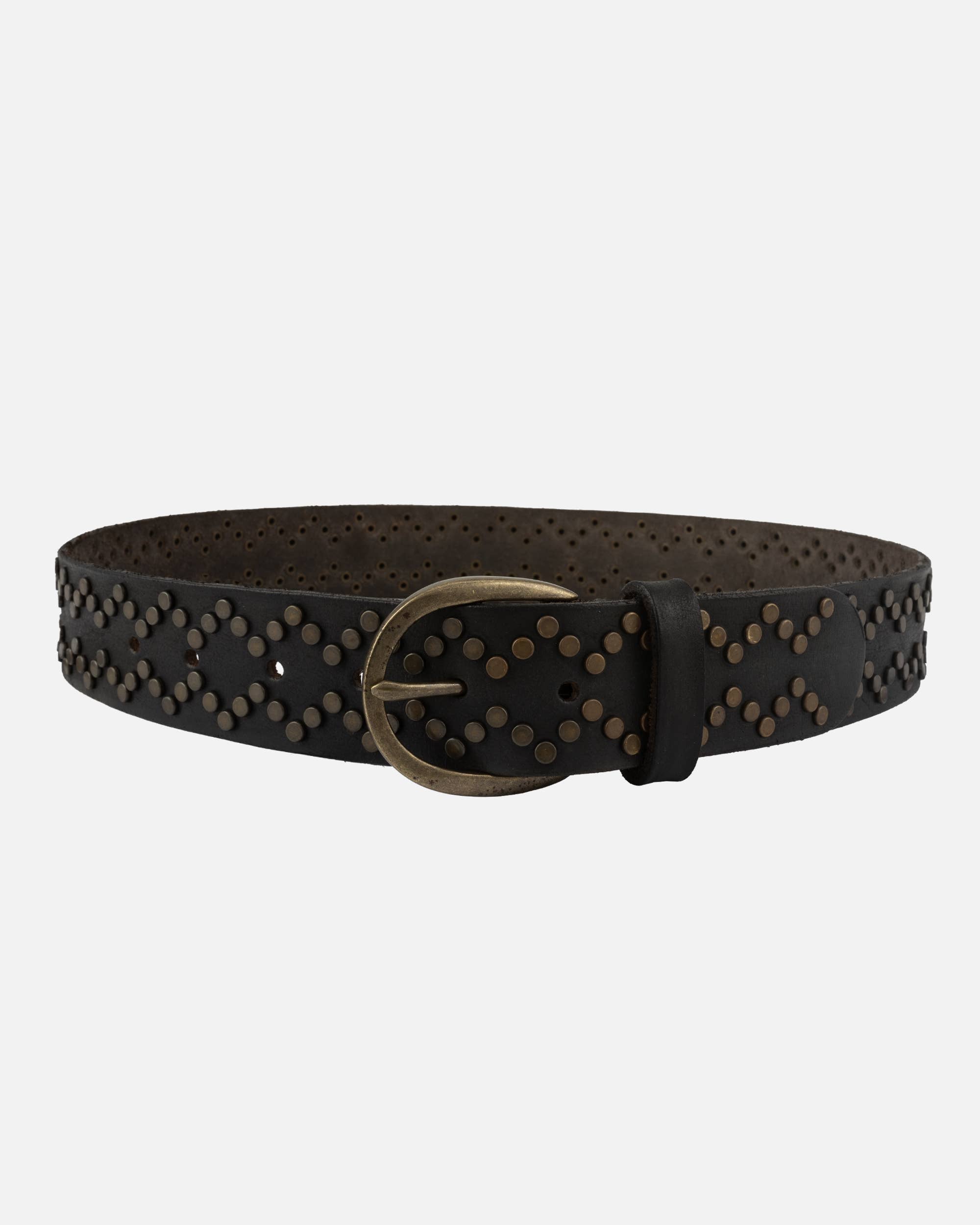 Buffalo Leather Studded Belt
