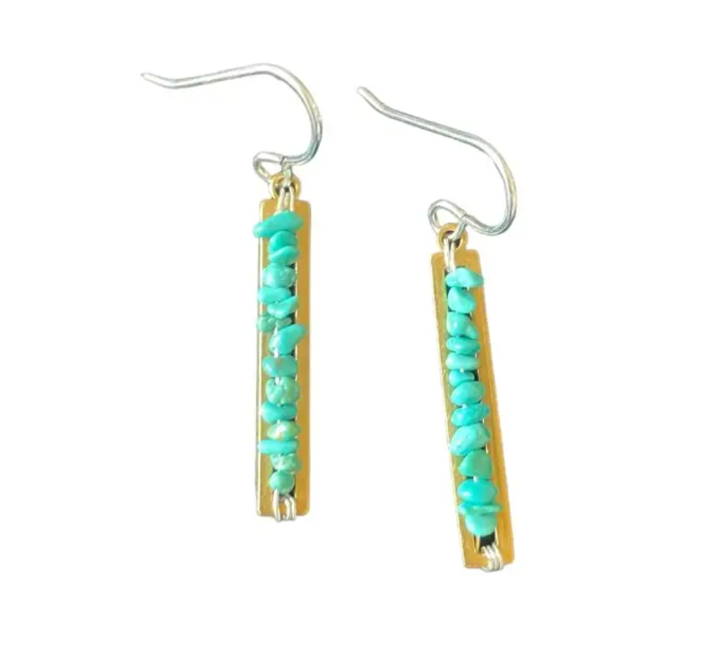 Turquoise Path Earrings