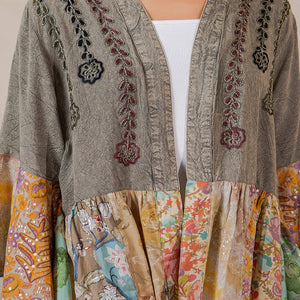 Boho Patchwork Open Shrug