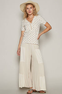 Ribbed Knit Wide Pants
