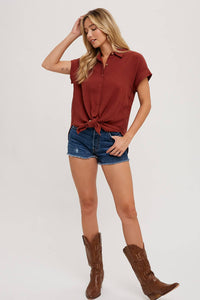 Essential Cotton Button Shirt
