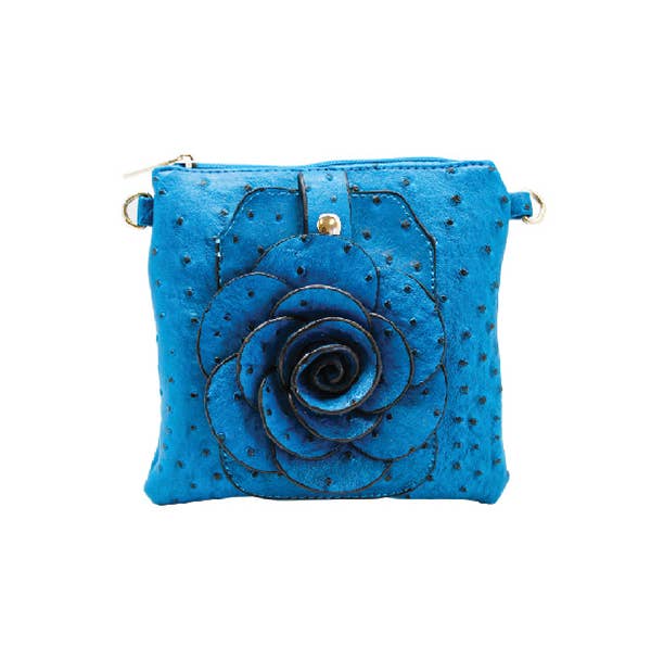 Ostrich Flower Cell Phone Crossbody