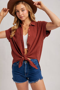 Essential Cotton Button Shirt