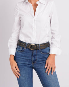 Buffalo Leather Studded Belt