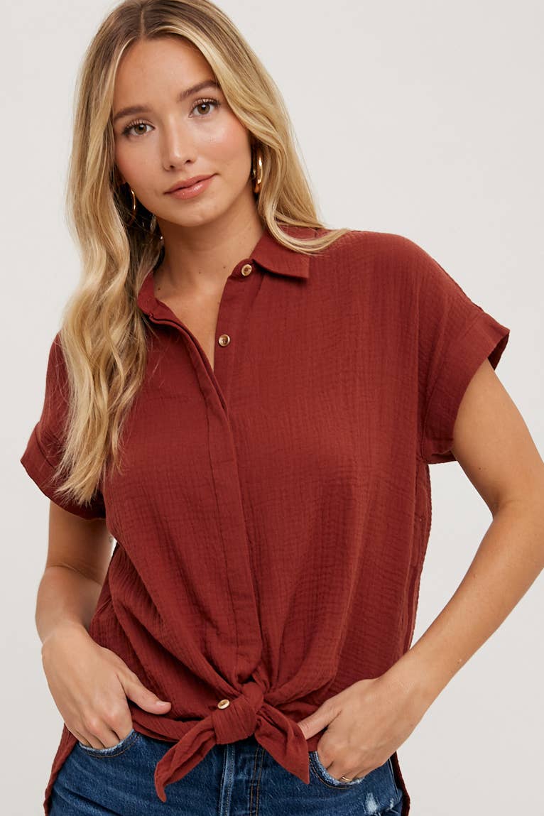 Essential Cotton Button Shirt
