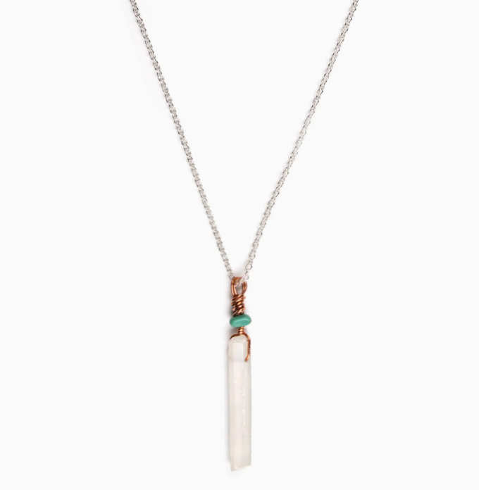 Quartz & Turquoise Necklace