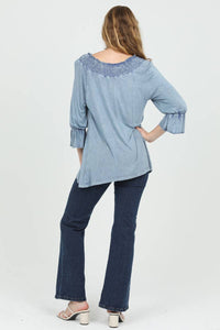 Mineral Wash Tunic Top