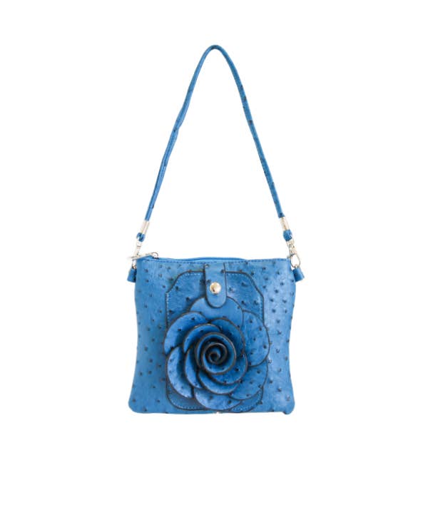 Ostrich Flower Cell Phone Crossbody