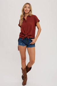 Essential Cotton Button Shirt