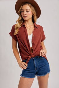 Essential Cotton Button Shirt