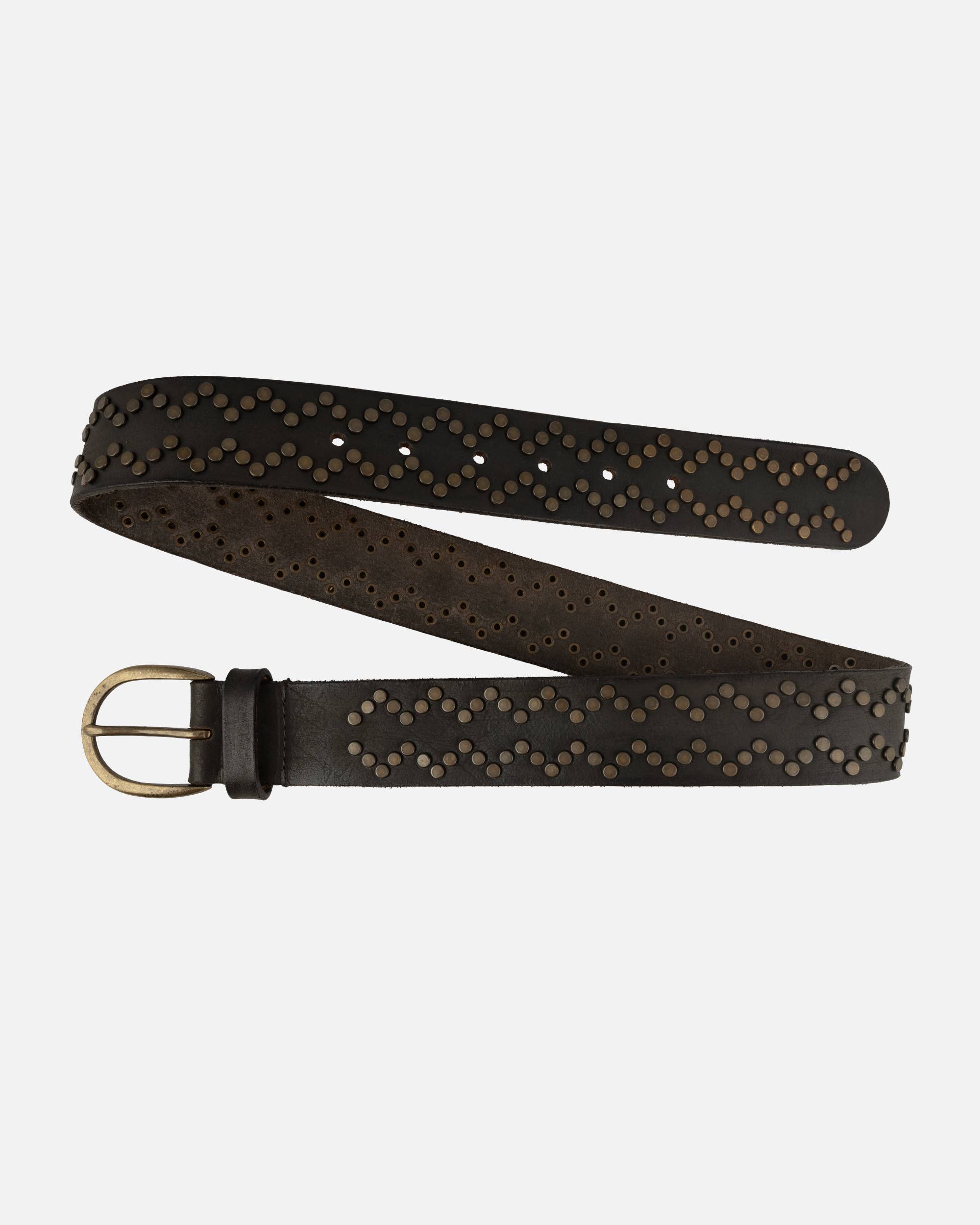 Buffalo Leather Studded Belt