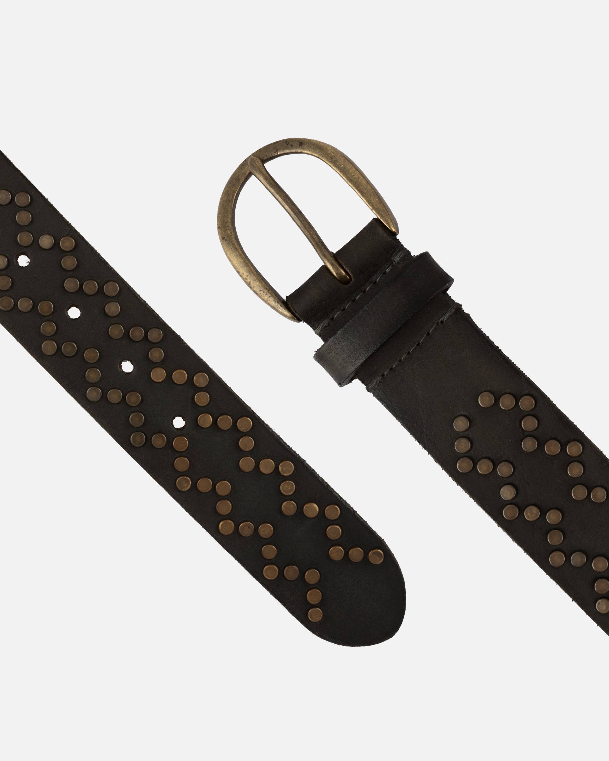 Buffalo Leather Studded Belt