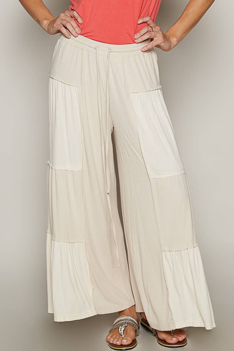 Ribbed Knit Wide Pants