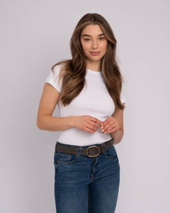 Buffalo Leather Studded Belt