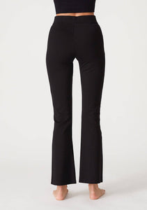 Black Ponte Flared Legging